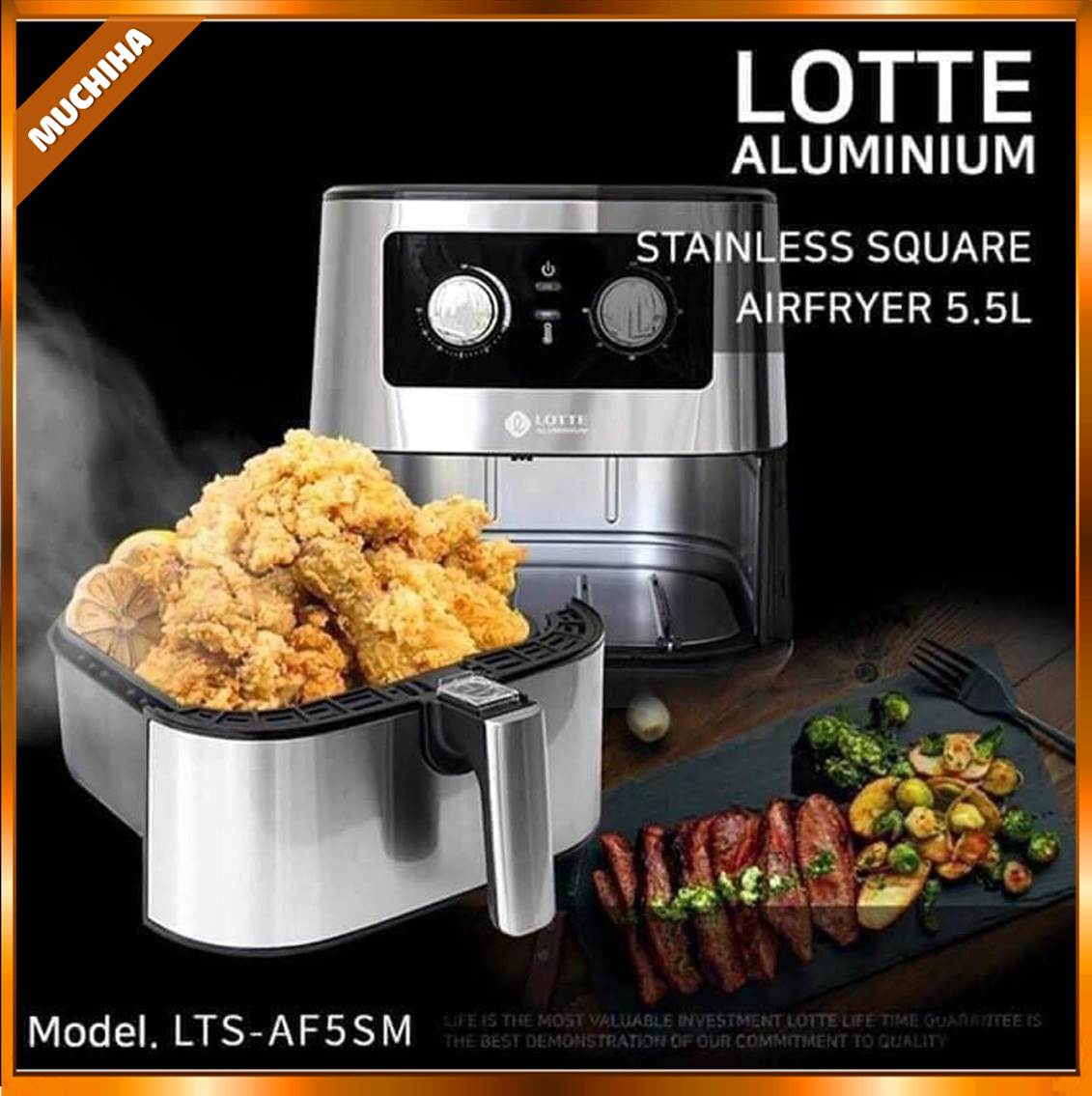 Nồi Chiên Không Dầu Lotte 5,5 Lít Chính Hãng LTS - AF5SM Tặng Kèm Sách Nấu Ăn 11 Nồi Chiên Không Dầu Là Gì? Nồi Chiên Không Dầu Lotte 5,5 Lít LTS - AF5SM