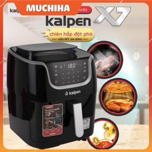 Noi chien khong dau hoi nuoc Kalpen X7 chinh hang mua o dau Noi chien khong dau Kalpen 7 lit co tot khong Muchiha review 3