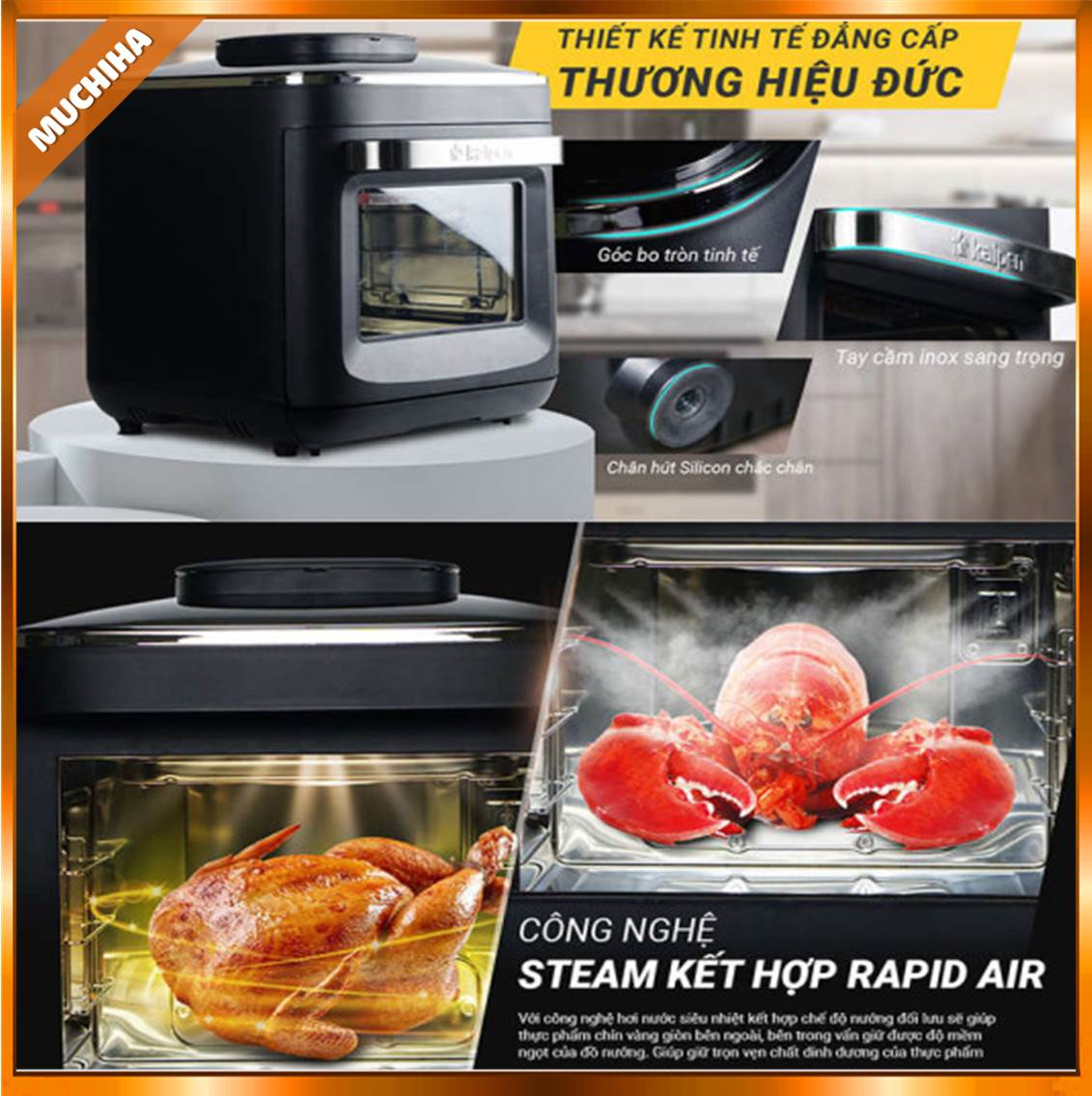 Nồi Chiên Không Dầu Hơi Nước Kalpen X7 Có Ưu Điểm Gì?