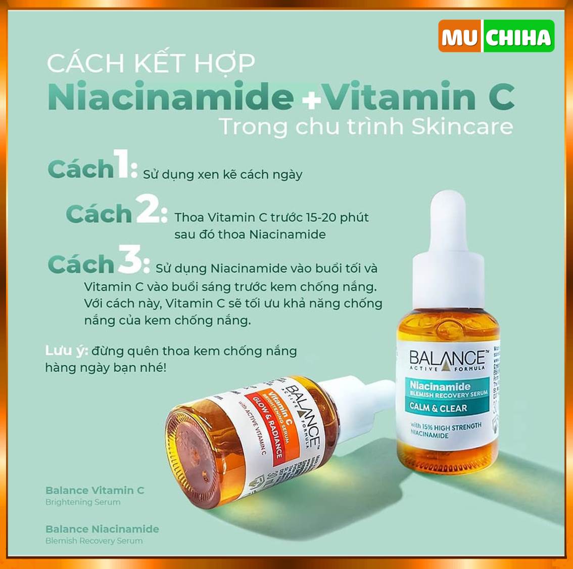Serum HA Balance Chính Hãng Chai 30ml Cấp Nước Dưỡng Ẩm Cho Da Hyaluronic Deep Moisturizing 20 Cách Dùng Serum HA Balance Niacinamide kết hợp Vitamin C