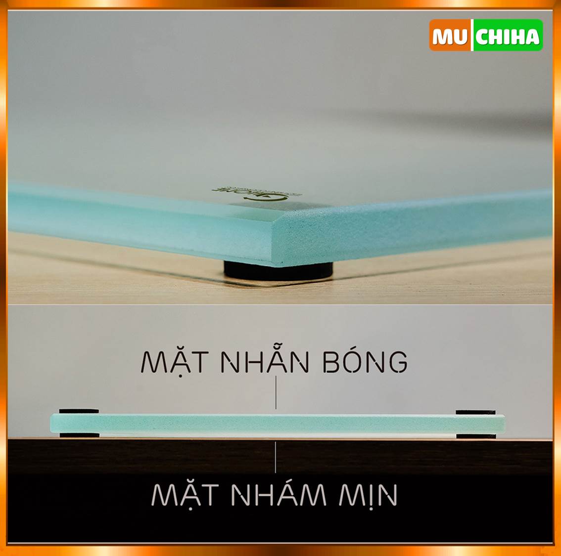 Thớt kính cường lực Ghome có 2 mặt bền, đẹp, an toàn và dễ dàng vệ sinh sau khi sử dụng.