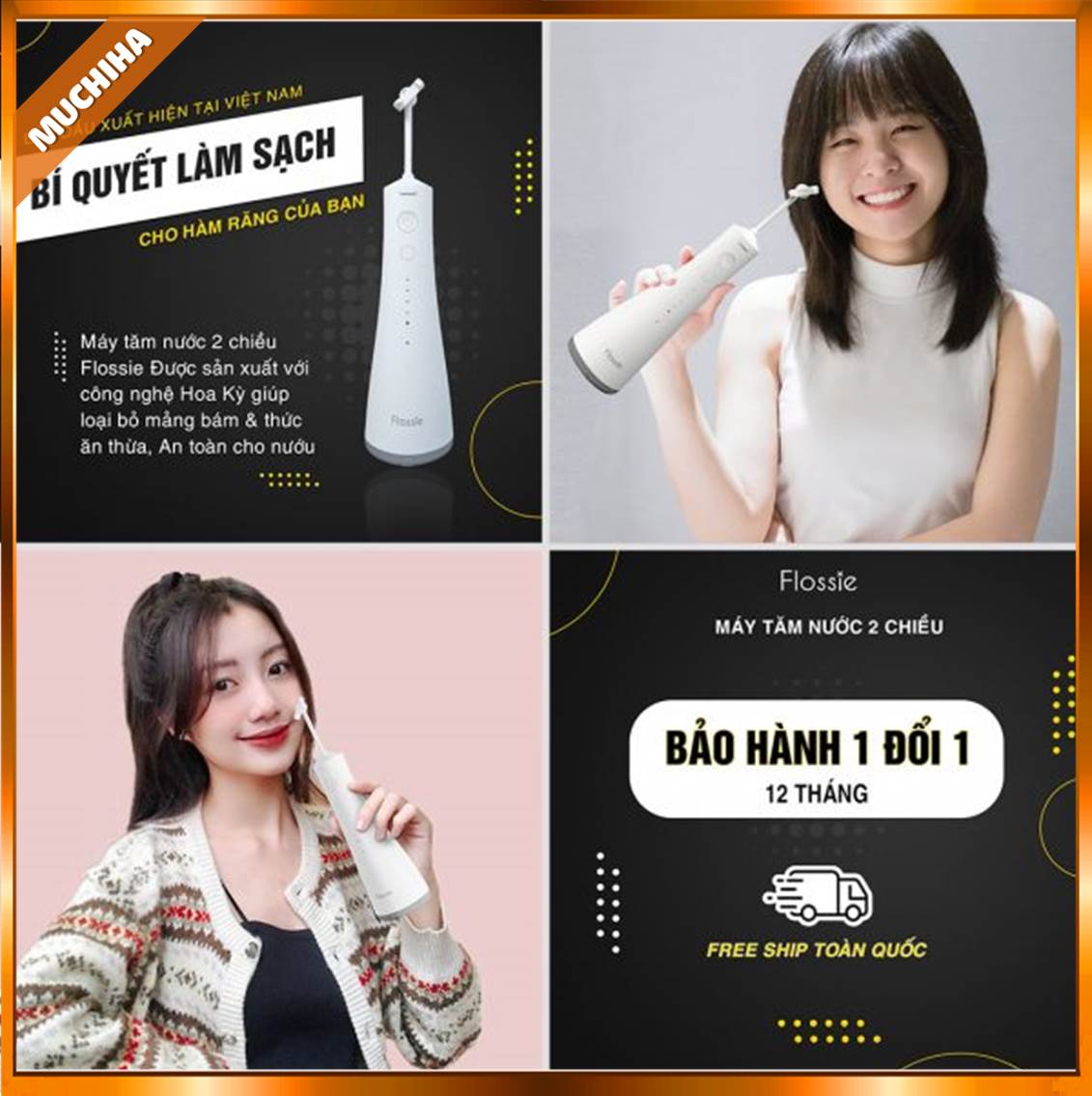 Máy Tăm Nước Flossie Cầm Tay 360 Có Ưu Điểm Gì?