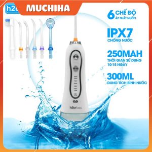 Máy Tăm Nước H2OFLOSS HF-9P Chính Hãng, Tăm Nước Cầm Tay 300ml Bảo Vệ Răng Nướu