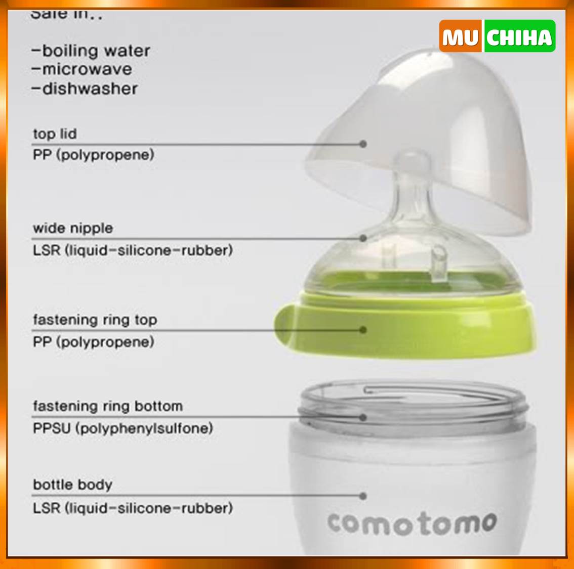 Ưu Điểm Thiết Kế Của Bình Sữa Comotomo Silicone