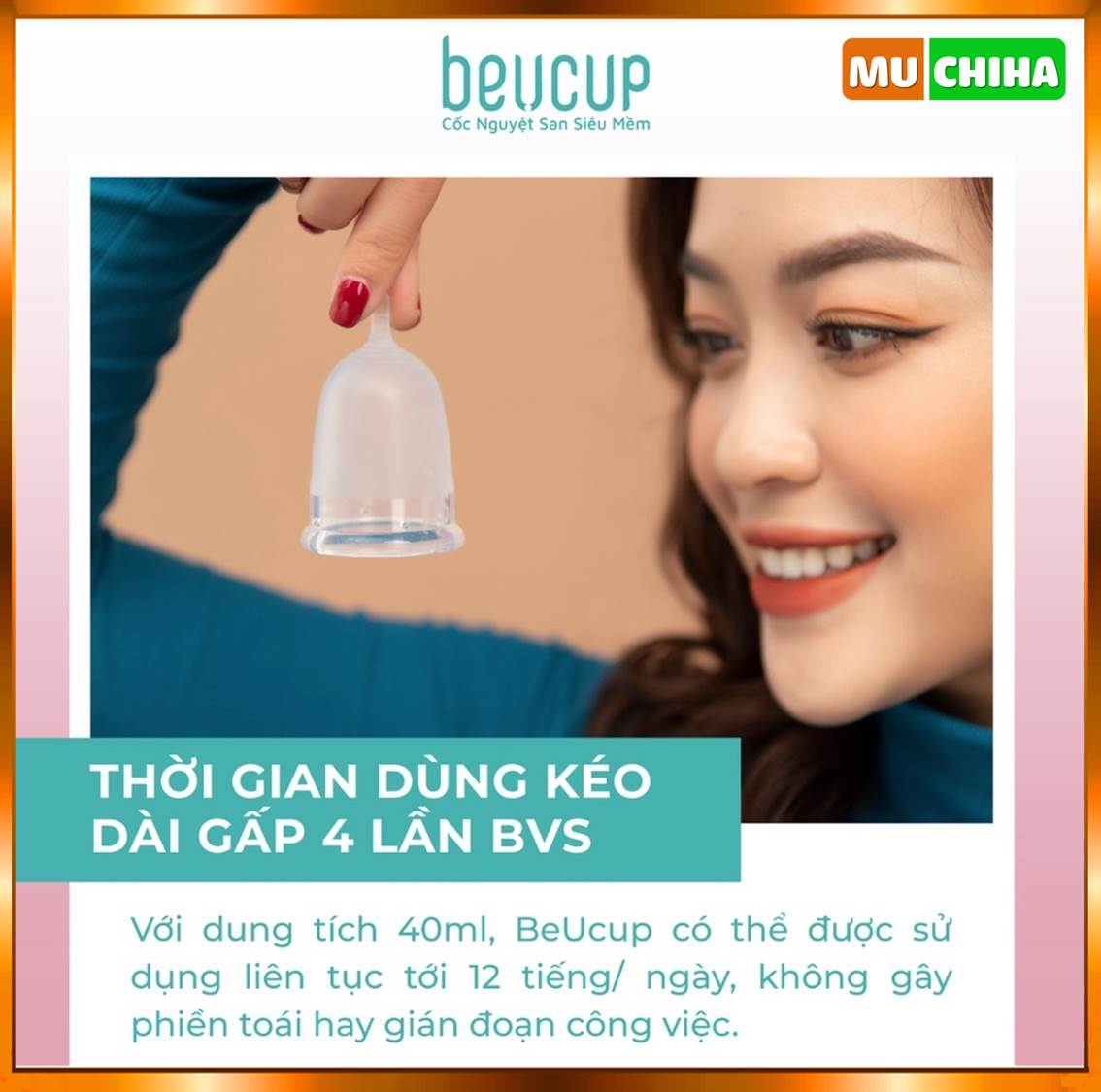 Cốc Nguyệt San BeUCup Chính Hãng, Cốc Nguyệt San Siêu Mềm BeUCup 40ml 18 Cốc nguyệt san BeUCup có ưu điểm tái sử dụng và tiết kiệm chí phí đáng kể.
