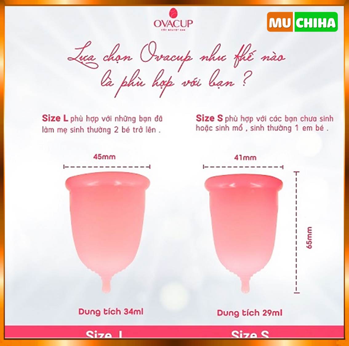 Cốc Nguyệt San Ovacup Chính Hãng, Cốc Nguyệt San Ovacup 100% Silicone Cao Cấp Kèm Quà Tặng 15 Ưu Điểm Thiết Kế Của Cốc Nguyệt San OVACUP - Đa Dạng Nhu Cầu