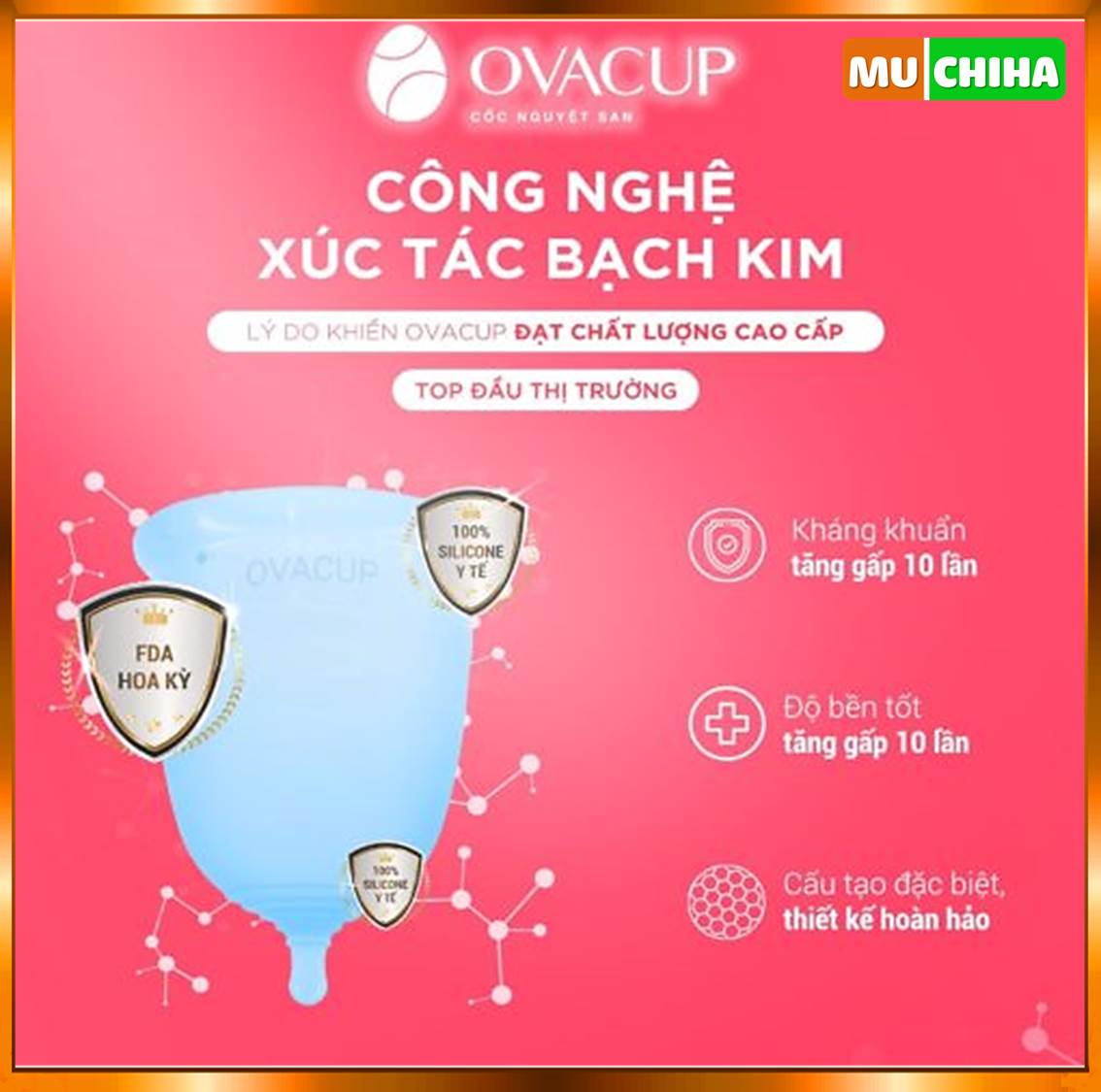 Cốc Nguyệt San Ovacup Chính Hãng, Cốc Nguyệt San Ovacup 100% Silicone Cao Cấp Kèm Quà Tặng 12 Cốc nguyệt san Ovacup đang rất được ưu chuộng trên thị trường hiện nay