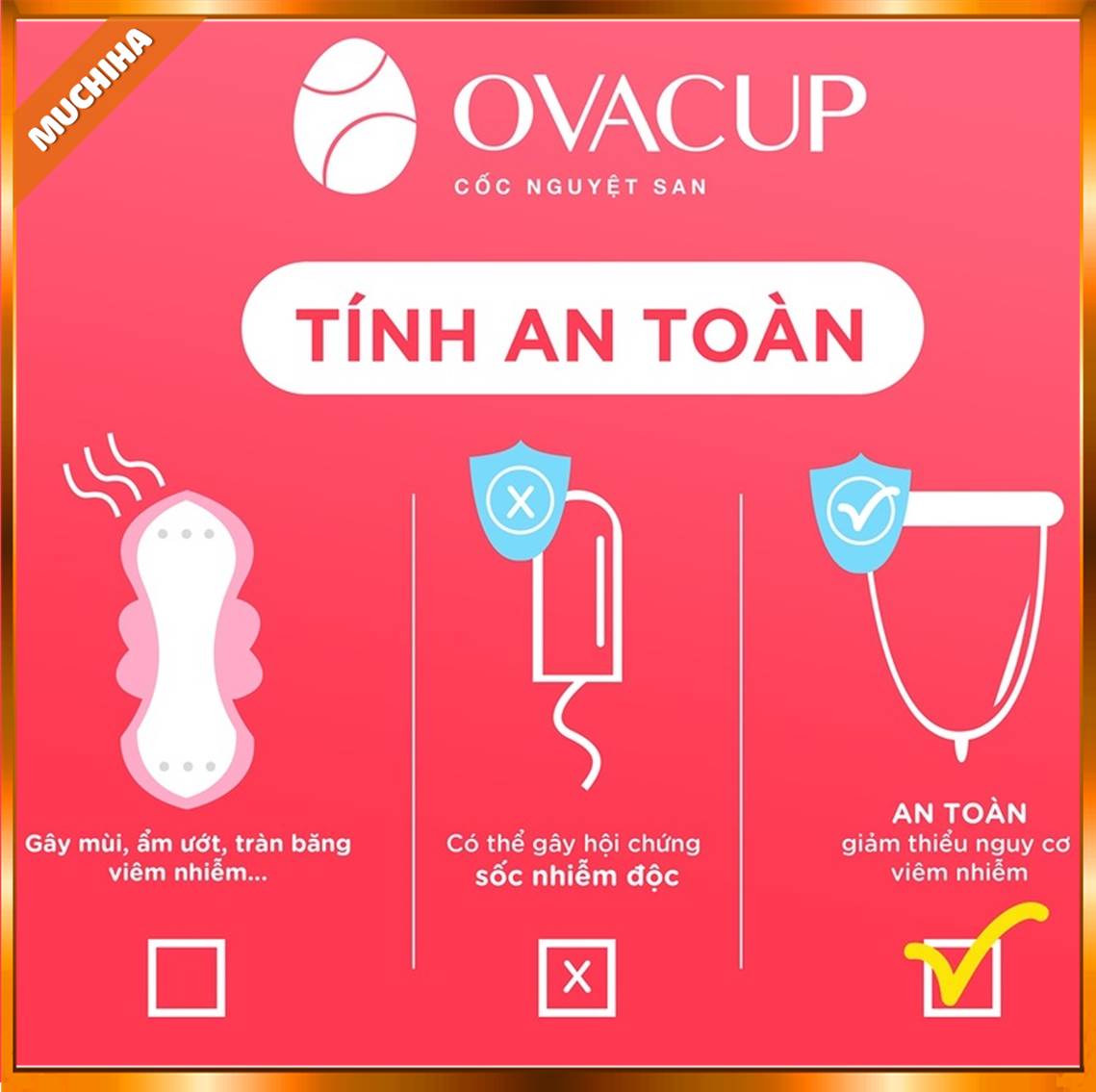 Cốc Nguyệt San Ovacup Chính Hãng, Cốc Nguyệt San Ovacup 100% Silicone Cao Cấp Kèm Quà Tặng 18 Sử Dụng Cốc Nguyệt San Ovacup Giúp An Toàn Hơn, Tiết Kiệm Thời Gian