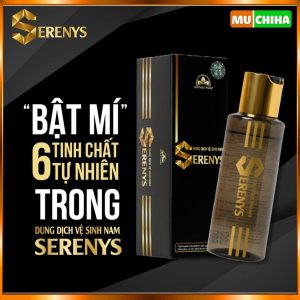 Dung Dịch Vệ Sinh Nam Serenys Chính Hãng, Serenys 110ml Khử Mùi, Làm Sạch Vùng Kín Cho Nam 1 Dung dich ve sinh nam Serenys chinh hang mua o dau Serenys co tot khong Muchiha review 2