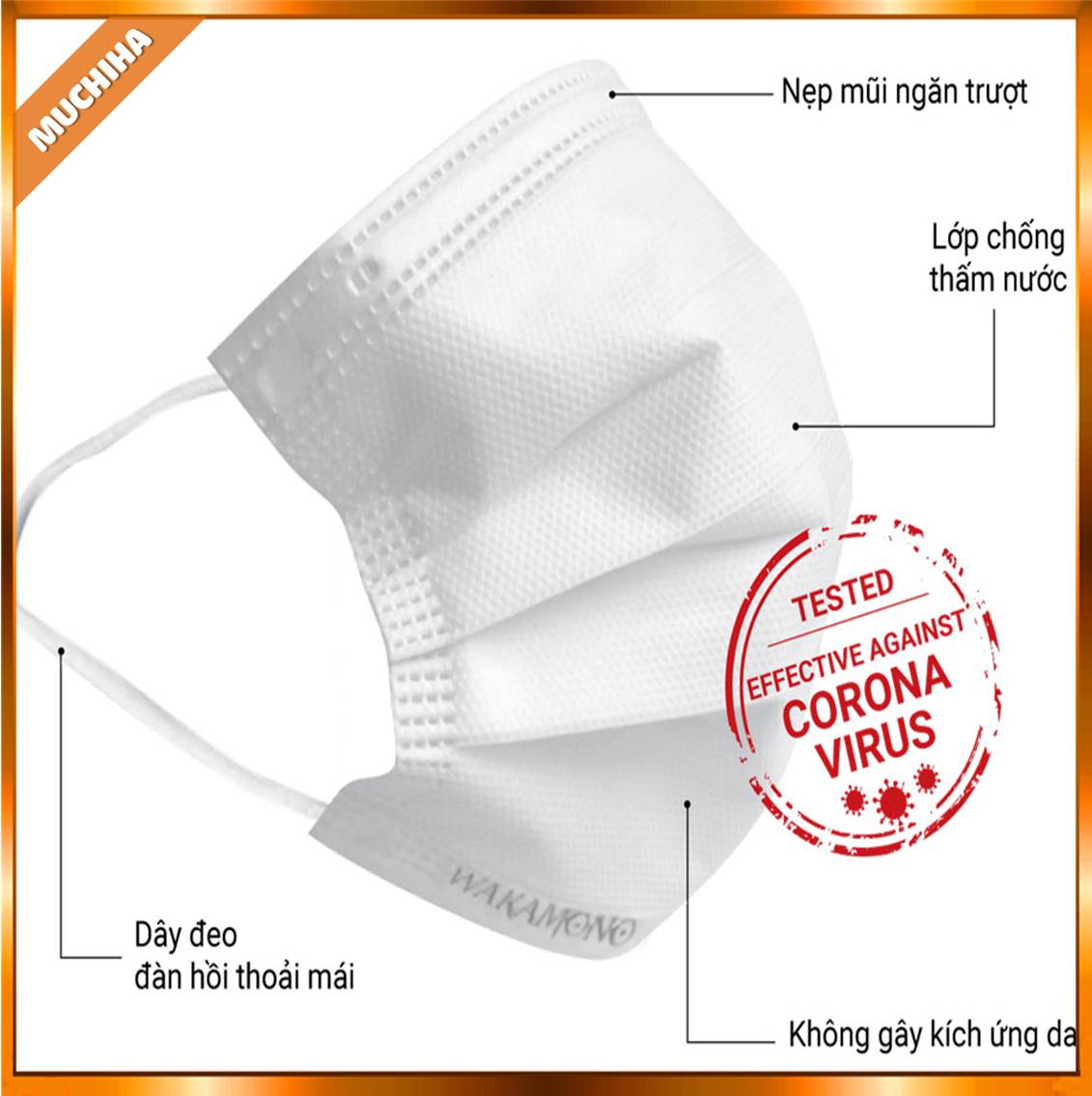 Khẩu Trang Wakamono Chính Hãng, Khẩu Trang Wakamono FIT X 4D Chống 99% Vi Khuẩn 16 Ưu Điểm Thiết Kế Của Khẩu Trang Wakamono