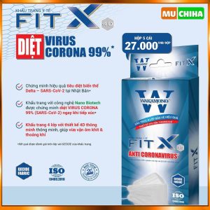Khẩu Trang Wakamono Chính Hãng, Khẩu Trang Wakamono FIT X 4D Chống 99% Vi Khuẩn 7 Khau trang Wakamono chinh hang mua o dau uu diem thiet ke khau trang diet khuan Wakamono co tot khong Muchiha review 9