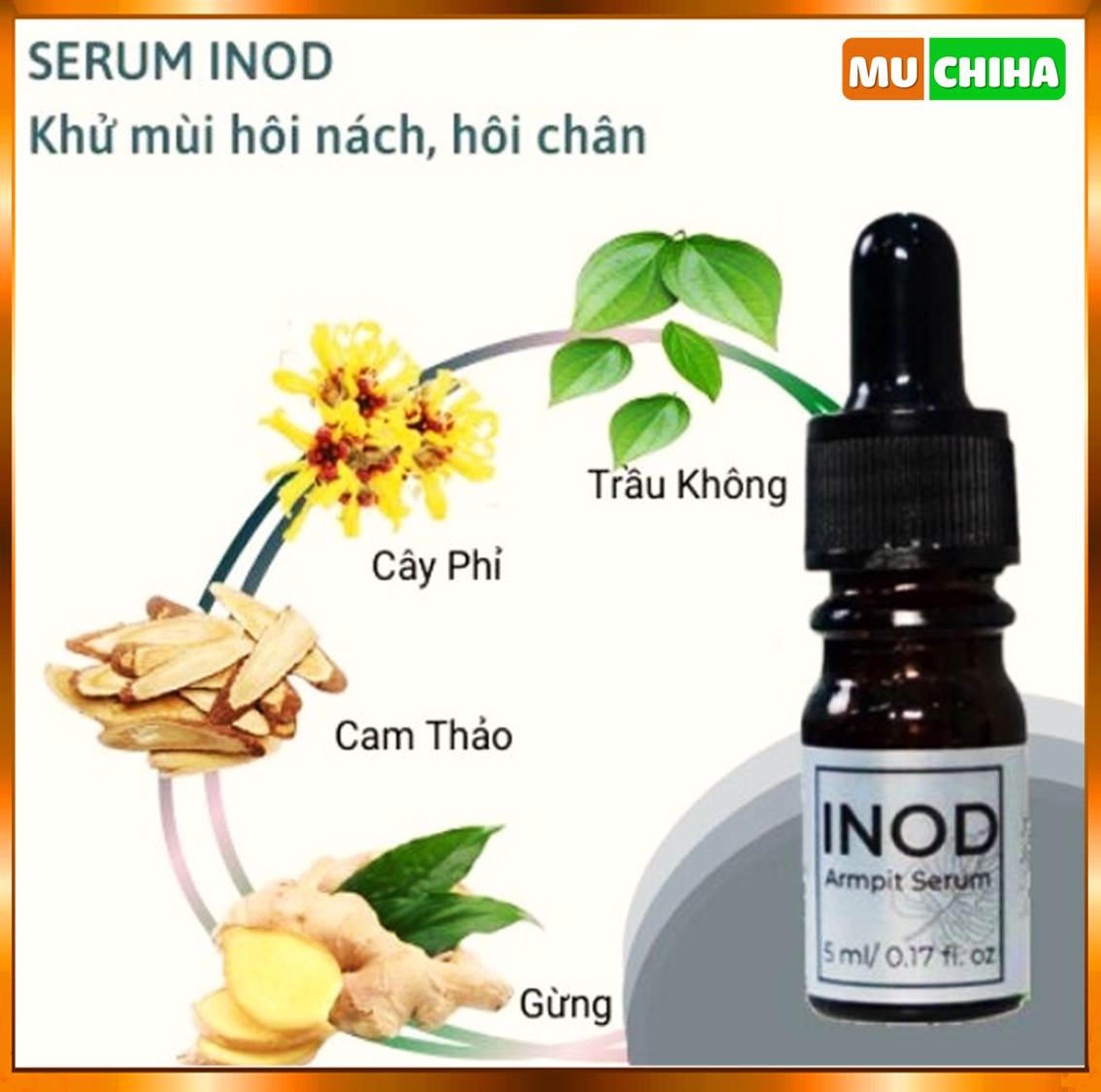 Một Số Thành Phần Chính Của Serum Trị Hôi Nách INOD Huyền Phi