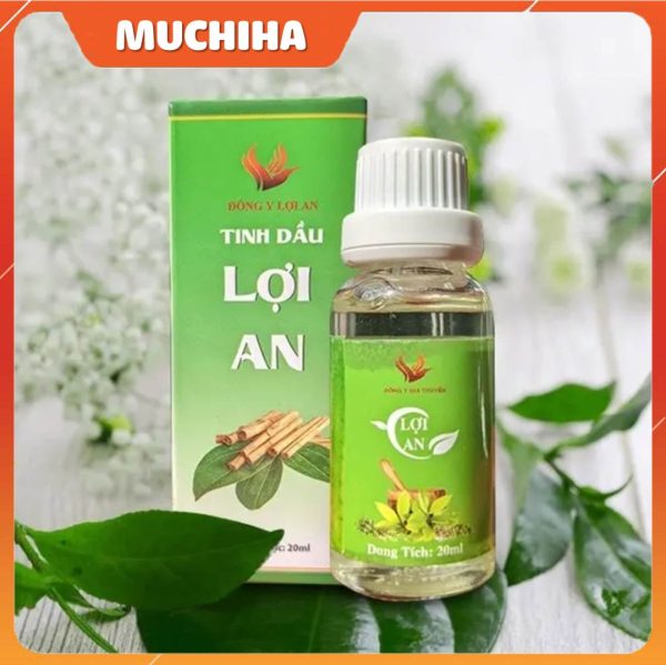 Tinh dau loi an chinh hang mua o dau Tinh dau dung cho tre so sinh loi an co tot khong Muchiha review 4