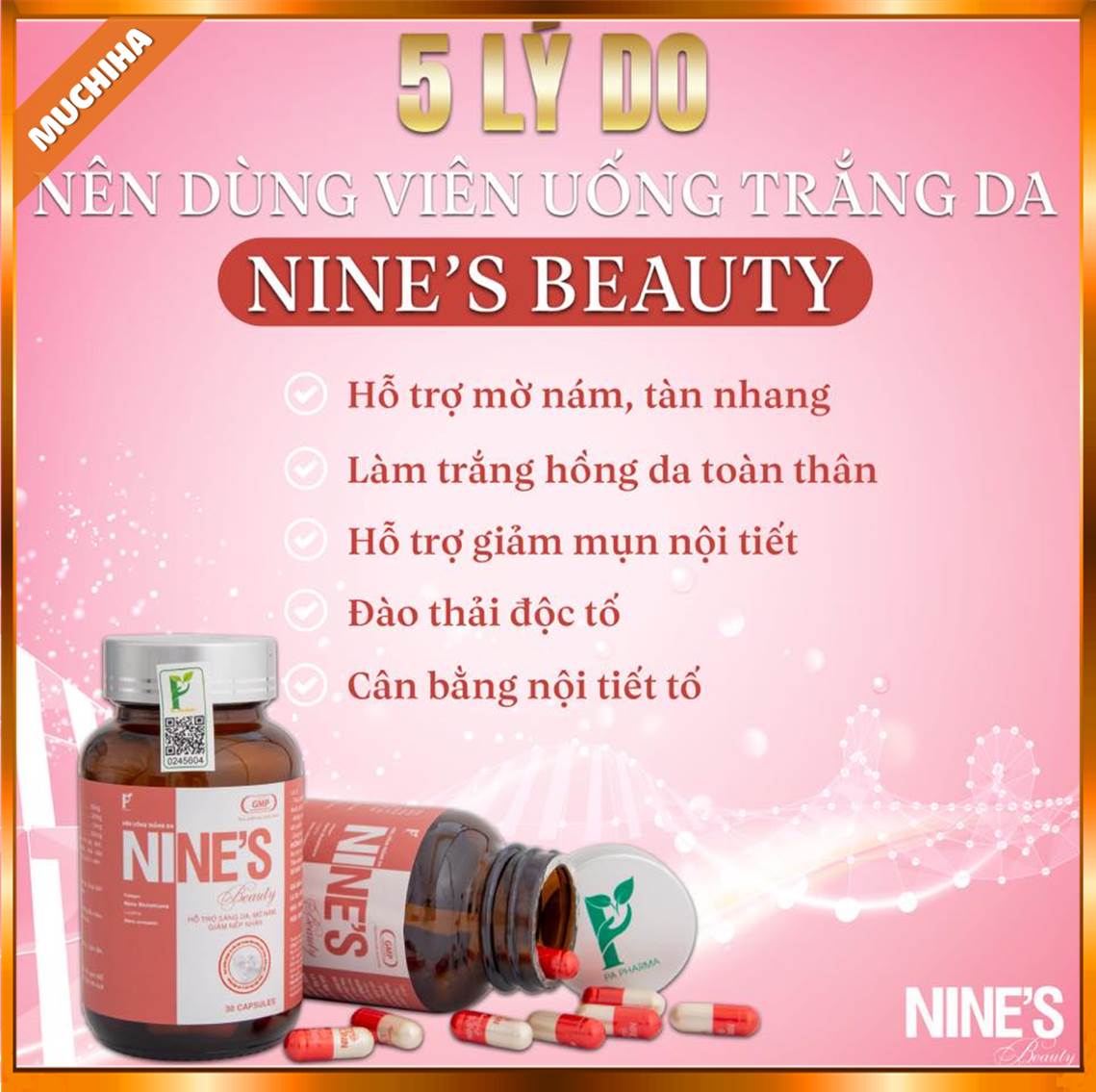 Công Dụng Của Viên Uống Nine’s Beauty Giúp Trắng Da Mờ Nám Giảm Nếp Nhăn