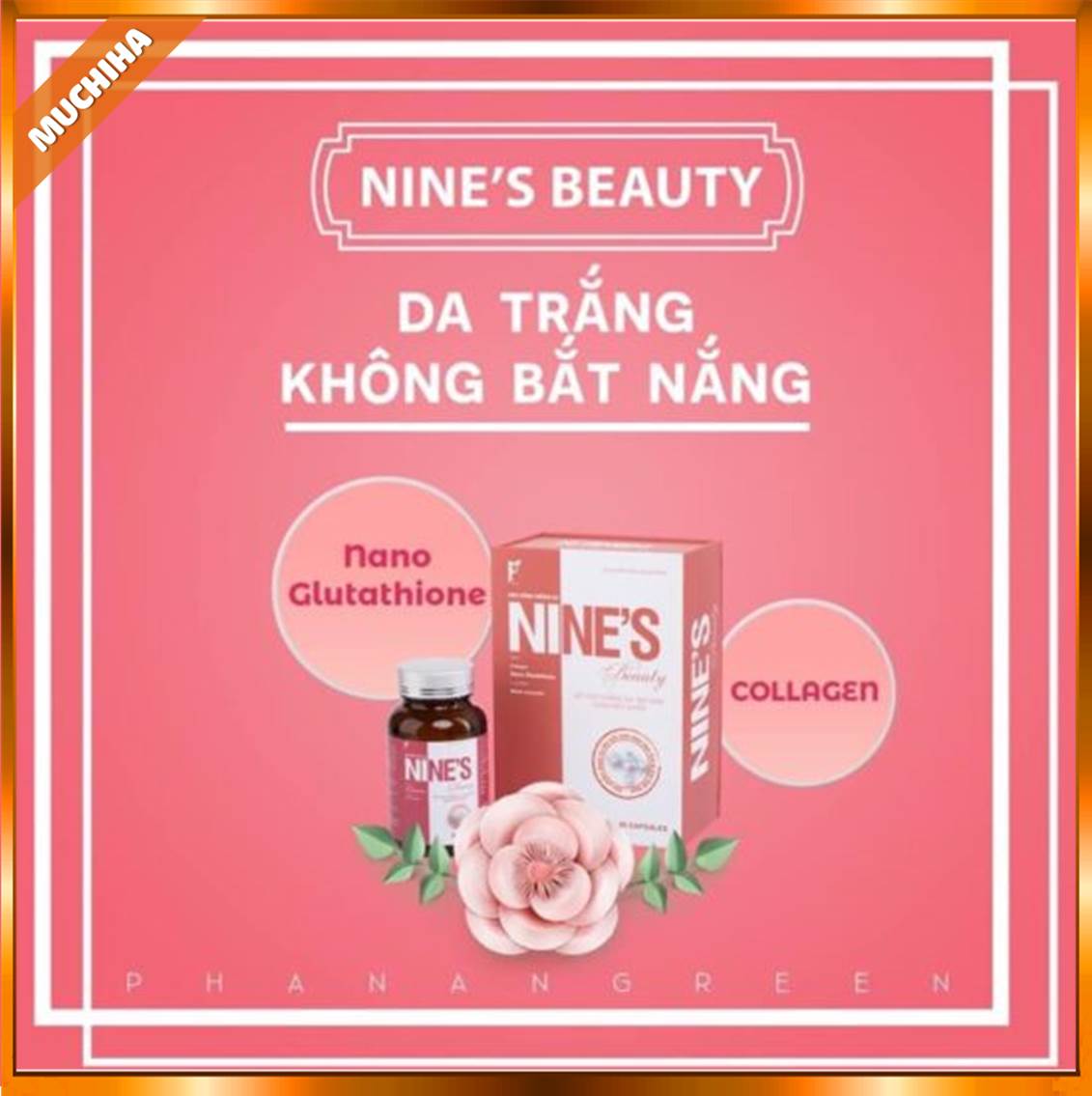 Viên uống Nine's Beauty với công nghệ Nano Glutathione giúp trẻ hóa làn da