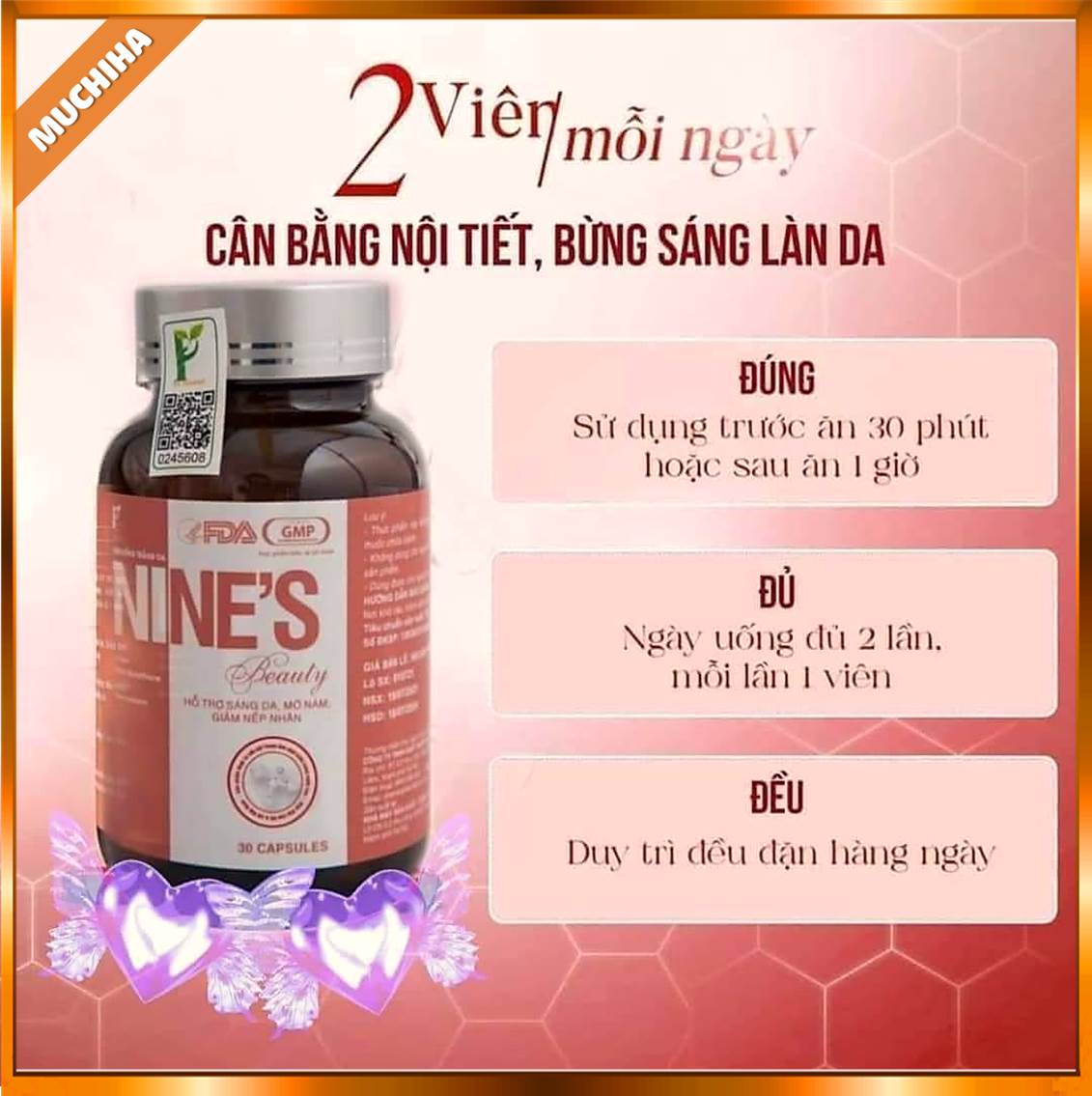 Cách Sử Dụng Viên Uống Trắng Da Nine’s Beauty Đúng Đủ Đều