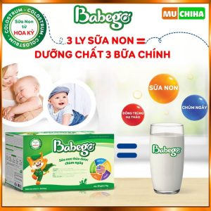 Sữa Non Babego Chính Hãng, Thảo Dược Chùm Ngây Sữa Non 100% Nhập Khẩu Từ Hoa Kỳ 2 sua non Babego chinh hang mua o dau sua non chum ngay Babego co tot khong Muchiha review 4