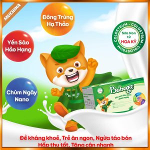 Sữa Non Babego Chính Hãng, Thảo Dược Chùm Ngây Sữa Non 100% Nhập Khẩu Từ Hoa Kỳ 3 sua non Babego chinh hang mua o dau thanh phan sua non chum ngay Babego co tot khong Muchiha review 3