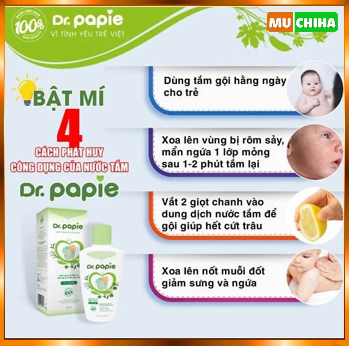 4 Cách Sử Dụng Sữa Tắm Dr Papie
