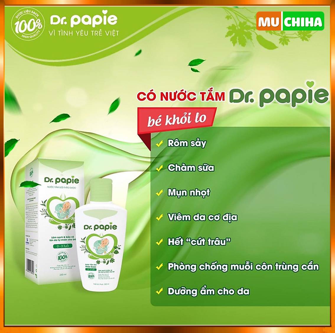 Công Dụng Sữa Tắm Dr Papie